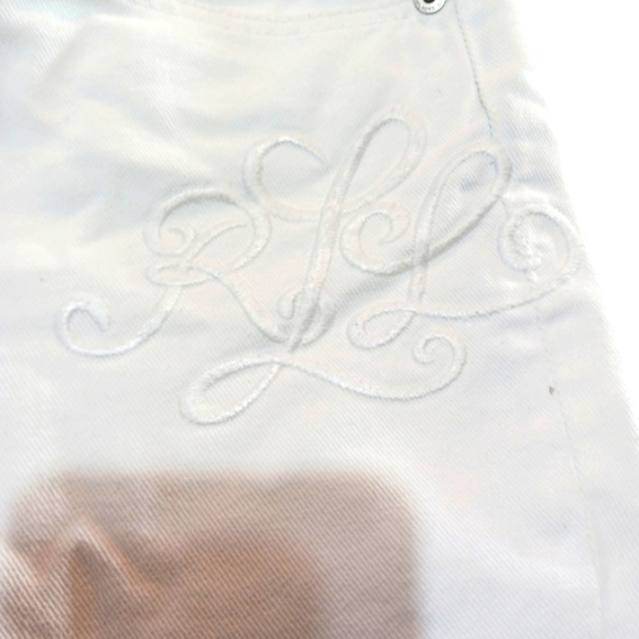 Ralph Lauren WhiteEmbroidered Girlfriend Jeans Cropped Ankle Jeans size 4 Petite - Picture 4 of 10